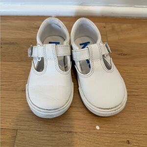 Keds Kids White T-Strap Sneakers